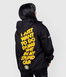 Womens Stupid Car Hoodie