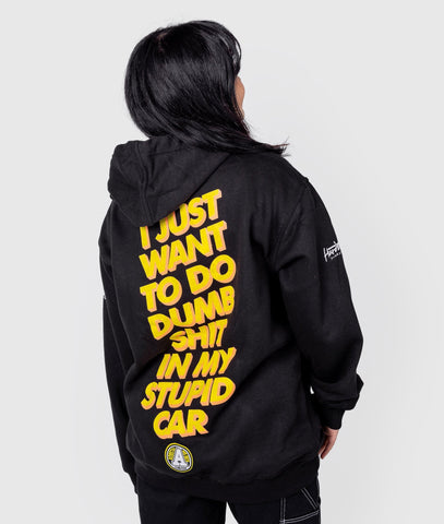 Womens Stupid Car Hoodie