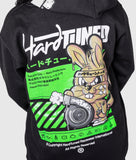 Women's Black Bunny Hoodie