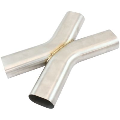AeroFlow=Stainless Steel 3" Oval Tube X Pipe 2-1/4" H x 3-1/2" W 1/16" Wall