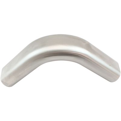 AeroFlow=Stainless Steel Oval Tube 90 Degree Angle Vertical Pipe 2-1/4" H x 3-1/2"
