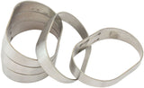 AeroFlow=Stainless Steel Oval Vertical Pie Cuts - Pack of 5 2-1/4" H x 3-1/2" W