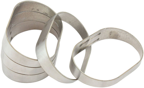 AeroFlow=Stainless Steel Oval Vertical Pie Cuts - Pack of 5 2-1/4" H x 3-1/2" W