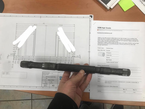 Speedtek = Nissan Skyline GT-R 300M Billet Steel 1000HP Front Race Spec Axles