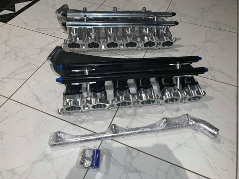 Speedtek= Nissan Skyline R32 R33 R34 GTR RB26DETT RB26 Billet Intake Manifold Plenum