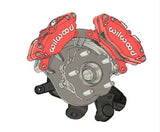 Speedtek=Lightweight Nissan Skyline & Silvia Drag Drift Dual Caliper Rear Brake Kit