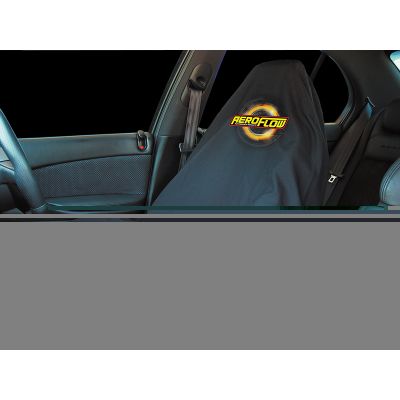 AeroFlow=Throw Seat Cover With Yellow Aeroflow Logo