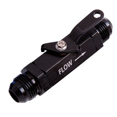 AeroFlow=Shut Off Valve -6AN 
Black Finish