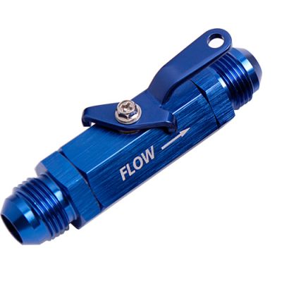 AeroFlow=Shut Off Valve -6AN 
Blue Finish