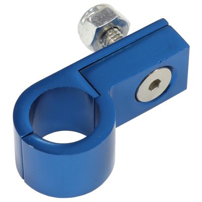 AeroFlow=Billet Aluminium P-Clamps to suit 3/16" Hard Line (10 Pack) Blue Finish 4.7mm