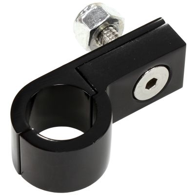 AeroFlow=Billet Aluminium P-Clamps to suit 3/16" Hard Line (10 Pack) Black Finish 4.7mm