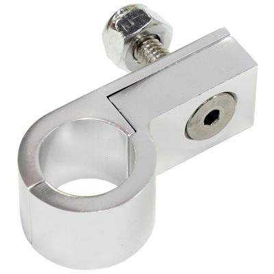 AeroFlow=Billet Aluminium P-Clamps to suit 3/16" Hard Line (10 Pack) Silver Finish 4.7mm