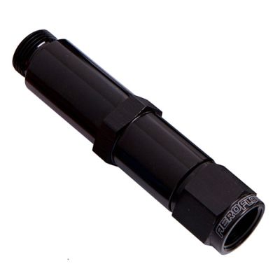 AeroFlow=Carburettor Adapter - Female -6AN Black Finish Suit Barry Grant / Demon