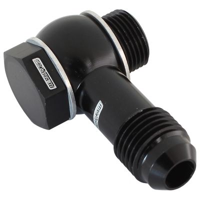AeroFlow=FiTech EFI Fuel Inlet Banjo -6ANBlack Finish Suits FiTech EFI Throttle Bodies