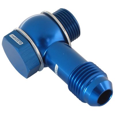 AeroFlow=FiTech EFI Fuel Inlet Banjo -6ANBlue Finish Suits FiTech EFI Throttle Bodies
