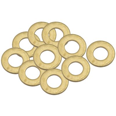AeroFlow = Metric Brass Washers 6mm I.D 12mm O.D 10 Pack