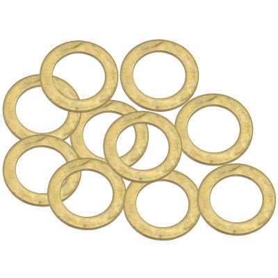 AeroFlow = Metric Brass Washers 12mm I.D 18mm O.D 10 Pack