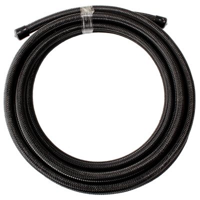 AeroFlow=200 Series PTFE (Teflon®) Black Stainless Steel Braided Hose -3AN 15 Metre