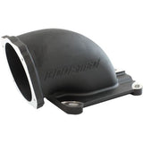 AeroFlow=Cast EFI Throttle Body Elbow - Black Finish Suit 4150 / 4500 Flanges