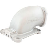 AeroFlow=Cast EFI Throttle Body Elbow - Natural Cast Finish Suit 4150 / 4500 Flanges