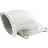 AeroFlow=Cast EFI Throttle Body Elbow - Natural Cast Finish Suit 4150 / 4500 Flanges