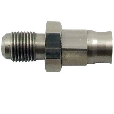 AeroFlow=Straight Stainless Steel Male Hose End M10 x 1.0mm to -3AN