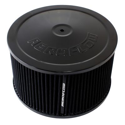 AEROFLOW=Black Air Filter Assembly 9" x 5"  5-1/8" neck