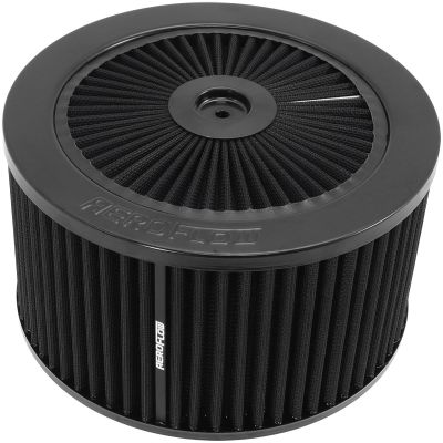 AEROFLOW=Black Full Flow Air Filter Assembly with 9" x 5" 5-1/8" neck