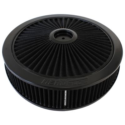 AEROFLOW=Black Full Flow 14" x 4" Air Filter Assembly