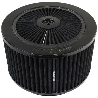 AEROFLOW=Black Full Flow Air Filter Assembly 9" x 5"  7-5/16" neck