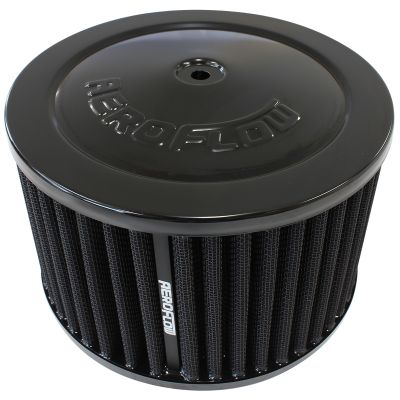 AEROFLOW=6-3/8" x 4" Air Filter Assembly  Black