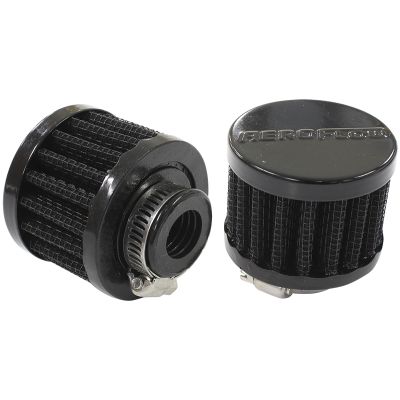 AEROFLOW=Black Clamp On Breather 2" (50.8mm) O.D. x 1-1/2" (38mm) High