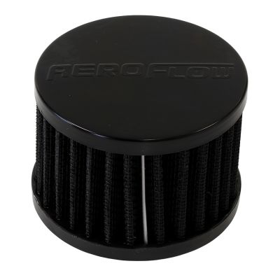 AEROFLOW=Black Clamp On Breather 3" (76.2mm) O.D. x 2-1/2" (63.5mm) High