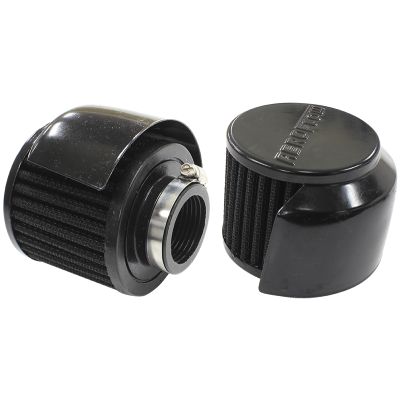 AEROFLOW=Black Clamp On Breather With Black Shield 3"