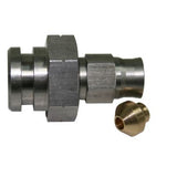 AeroFlow=Stainless Steel 19mm Female Inverted Flare to -3AN Hose End 17mm Hex