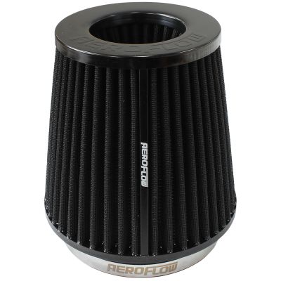 AEROFLOW=Universal 5" (127mm) Clamp-On Steel Top Inverted Tapered Pod Filter