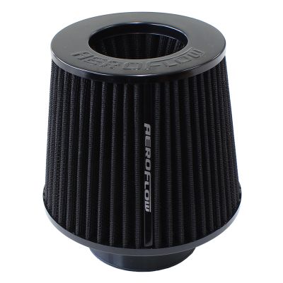 AEROFLOW=Universal 3" (76mm) Clamp-On Steel Top Inverted Tapered Pod Filter