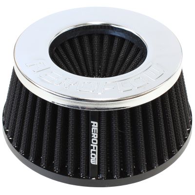 AEROFLOW=Universal 3" (76mm) Clamp-On Steel Top Inverted Tapered Pod Filter