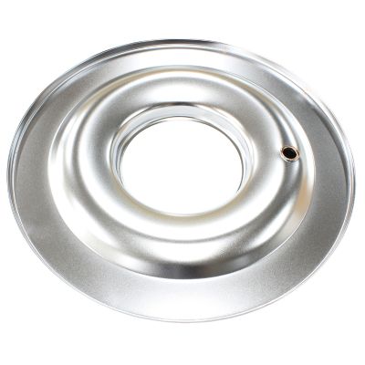 AEROFLOW=14" Air Cleaner Base Only Chrome Flat Base Suit 5-1/8" Neck Carburettor