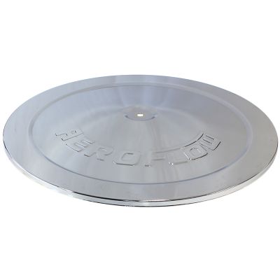 AEROFLOW=Air cleaner Top Plate Only Suit 14" O.D Filter Steel Chrome Finish