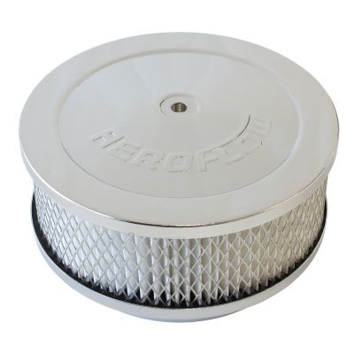 AEROFLOW=Chrome Air Filter Assembly 6-3/8" x 2-1/2" 5-1/8" neck