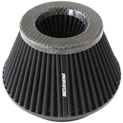 AEROFLOW=Universal 6" (153mm) Clamp-On Carbon Fibre Inverted Tapered Pod Filter