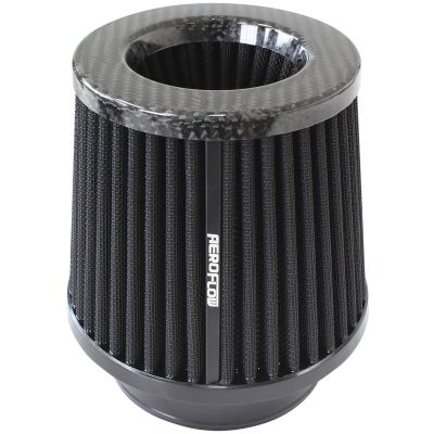 AEROFLOW=Universal 4" (102mm) Clamp-On Carbon Fibre Inverted Tapered Pod Filter