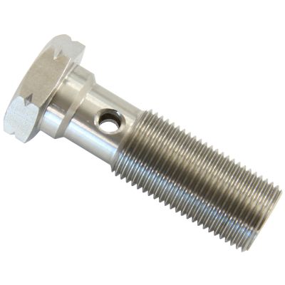AeroFlow=Stainless Steel Banjo Bolt 3/8"-24 UNF 25mm Length