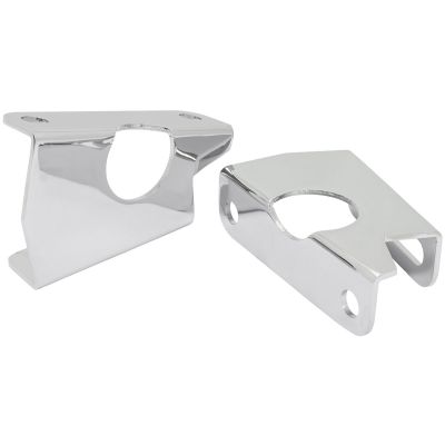 AeroFlow=Brake Booster Angled Mounting Bracket Chrome Steel Finish