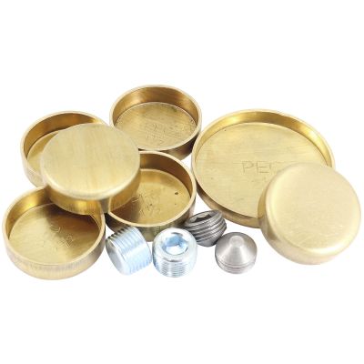 AeroFlow=Ford 351 Cleveland Welsh Plug Kit Brass Material