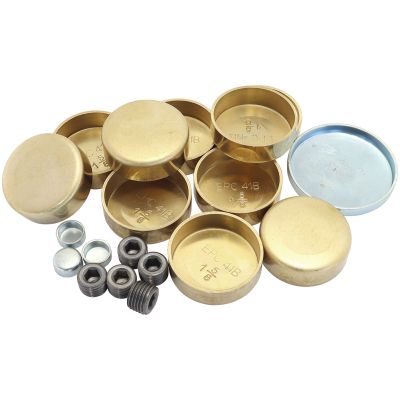 AeroFlow=Small Block Chevy Welsh Plug Kit Brass Material