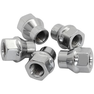 AeroFlow=Conical ET Style Open Chrome Wheel Nuts - M12 x 1.50mm 60 Degree Taper