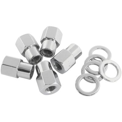 AeroFlow=0.550" Shank Open Chrome Wheel Nuts - M14 x 1.50mm Pack of 5