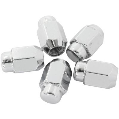 AeroFlow=Acorn Medium Closed Chrome Wheel Nuts - M14 x 1.50mm Pack of 5